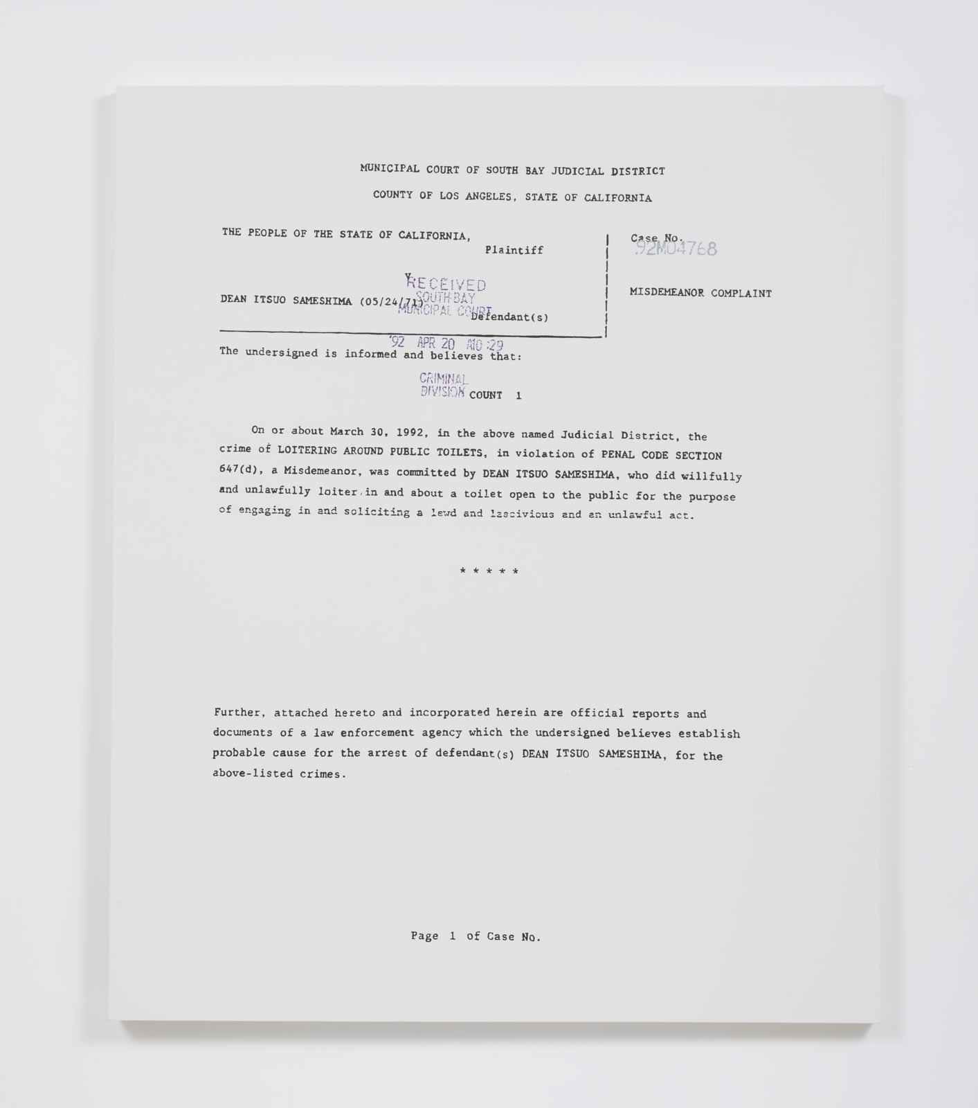 <p><em>Against Nature</em></p>