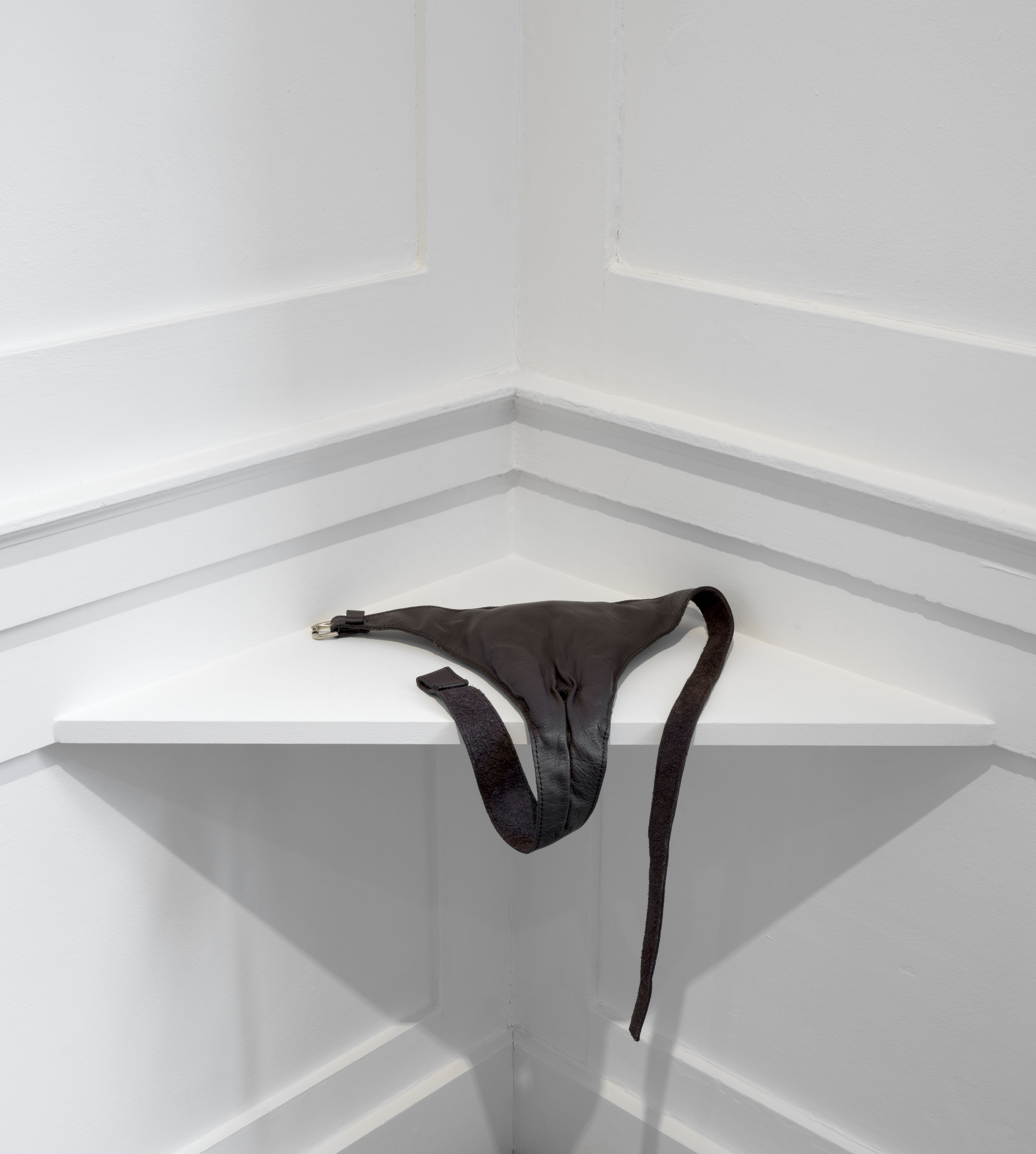 <p><em>Prosthesis for freedom – Mary Jones’ ‘piece of cow [leather?] pierced and opened like a woman’s womb’</em></p>